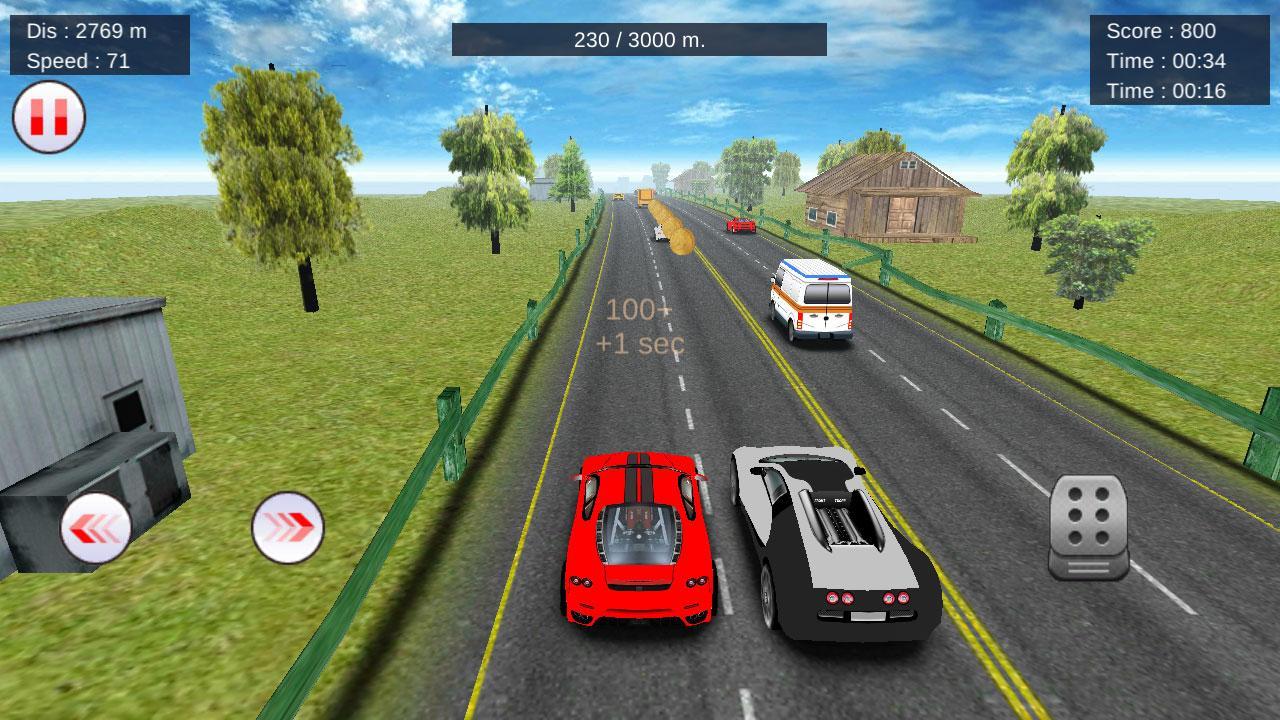 Subway Traffic Racing Car