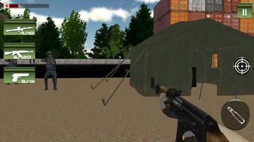 Lone commando sniper shooter