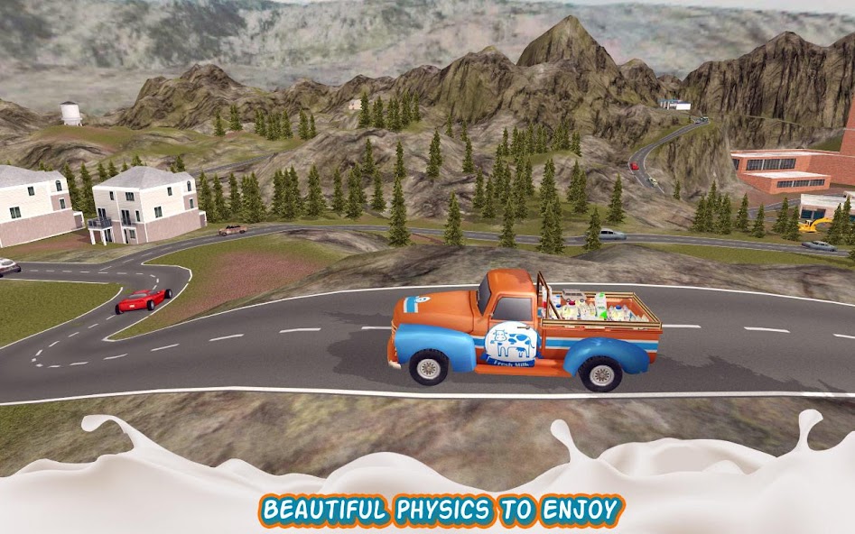 Hill Truck Fresh Milk Delivery
