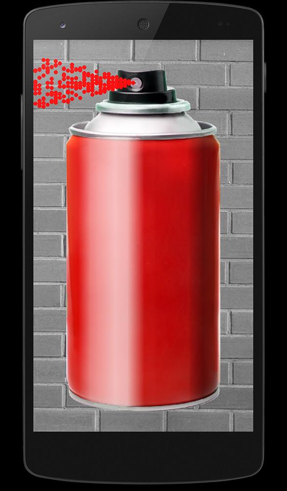 Spray for graffiti