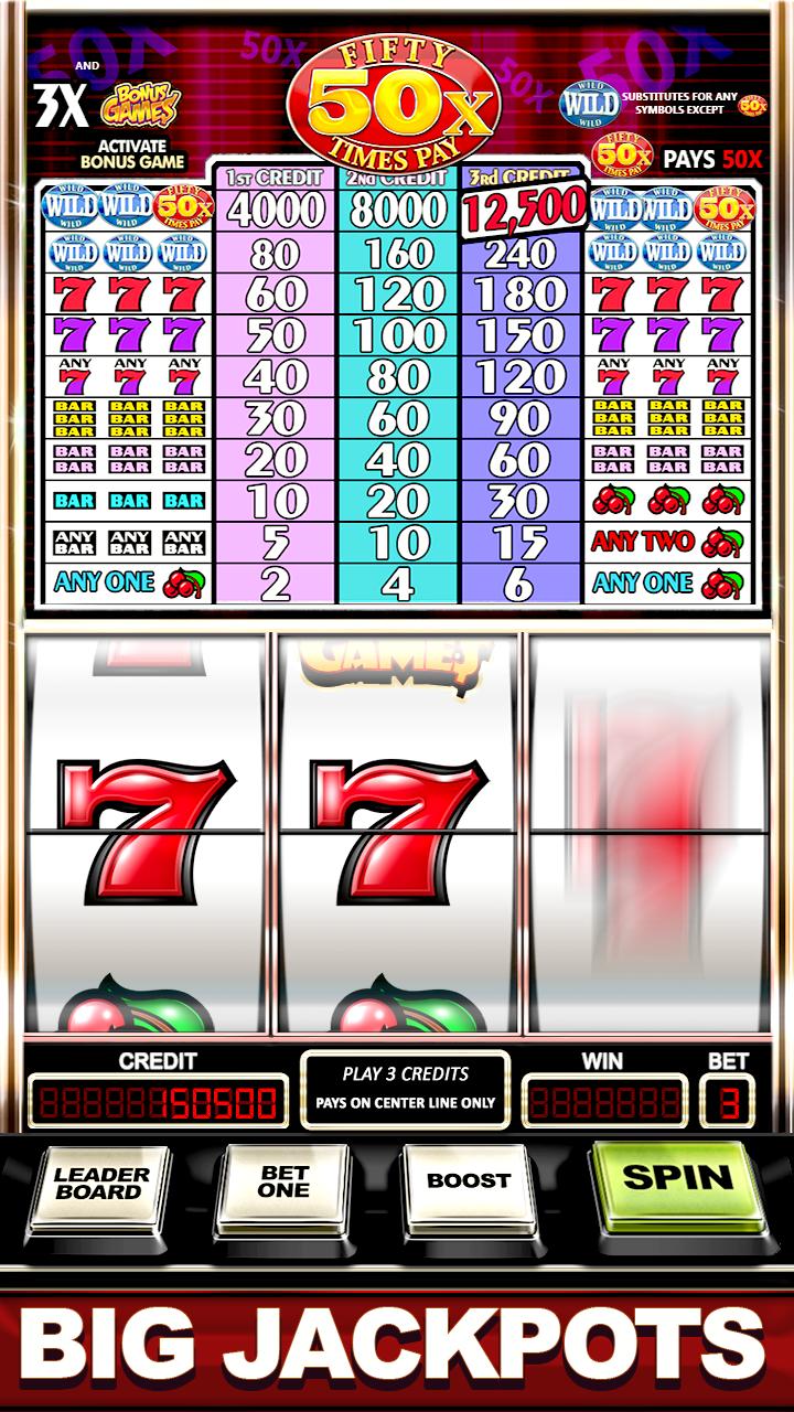 Slots Machine : Fifty Times Pay Free Classic Slots