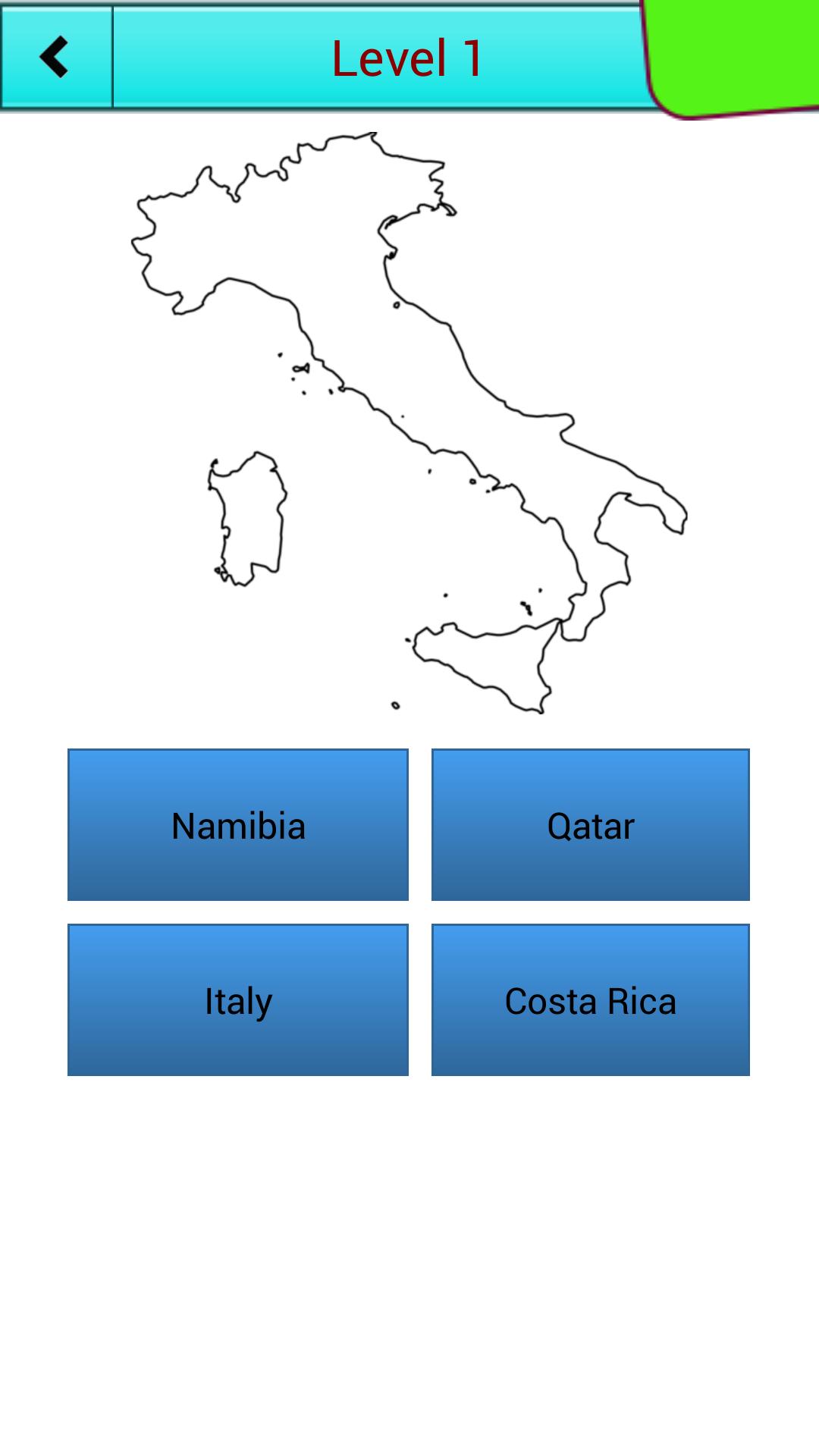 Country Outline Quiz