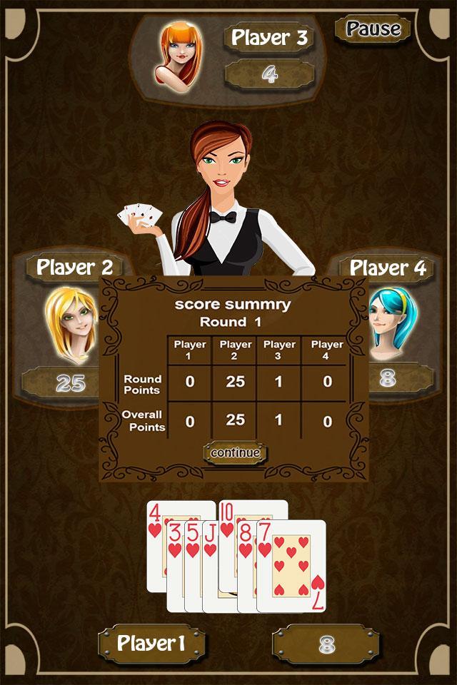 Hearts of Vegas Cards Game