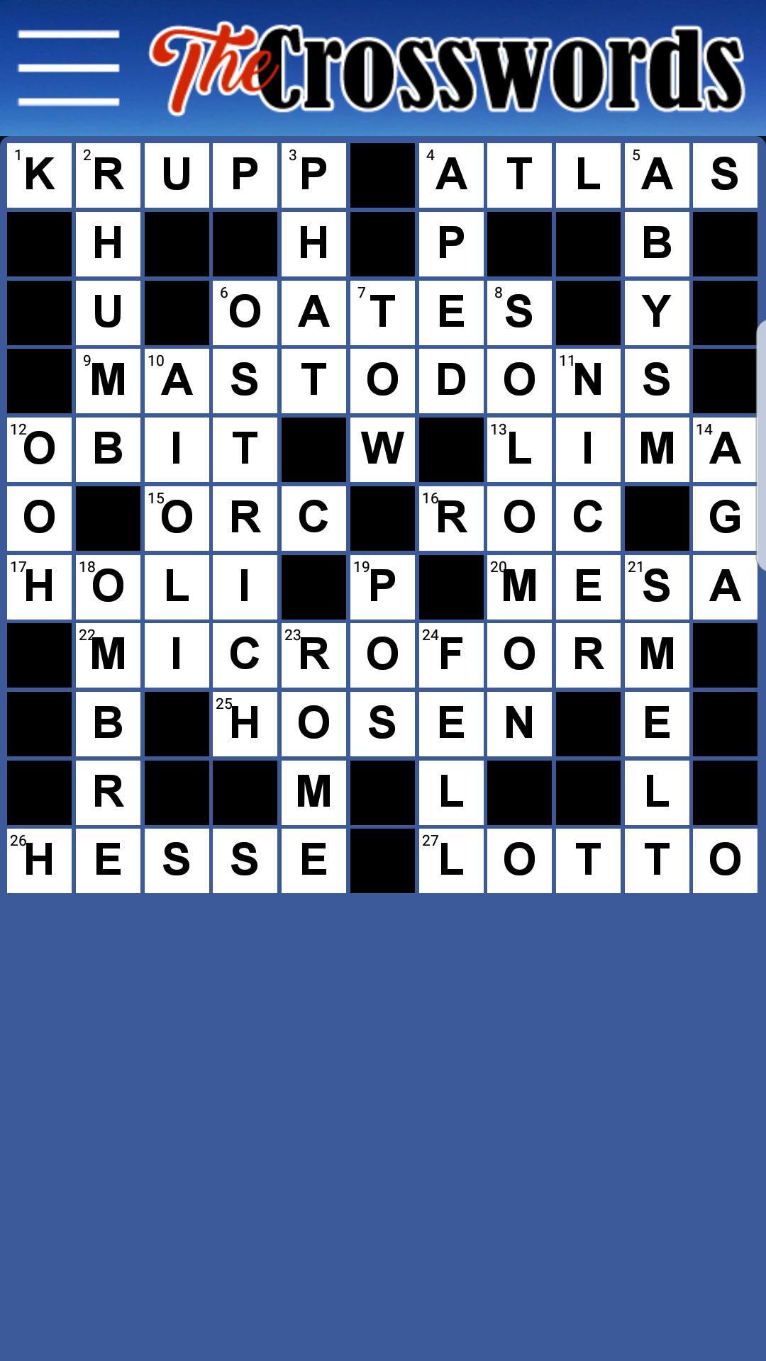 The CrossWords