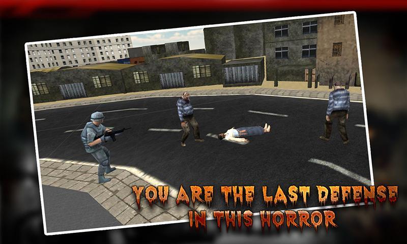 Police Sniper vs Zombie Attack