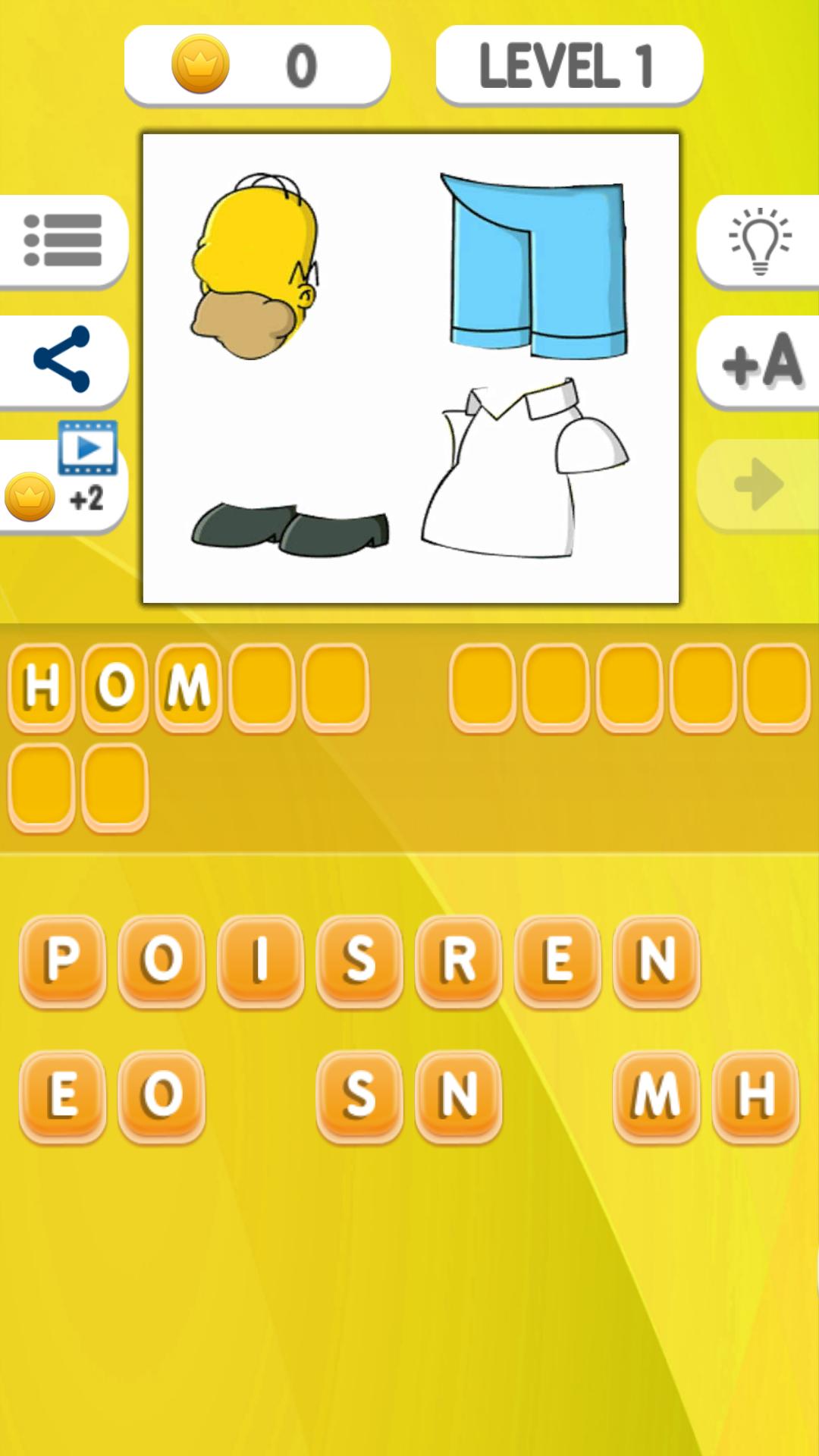 Pics Quiz for the Simpsons