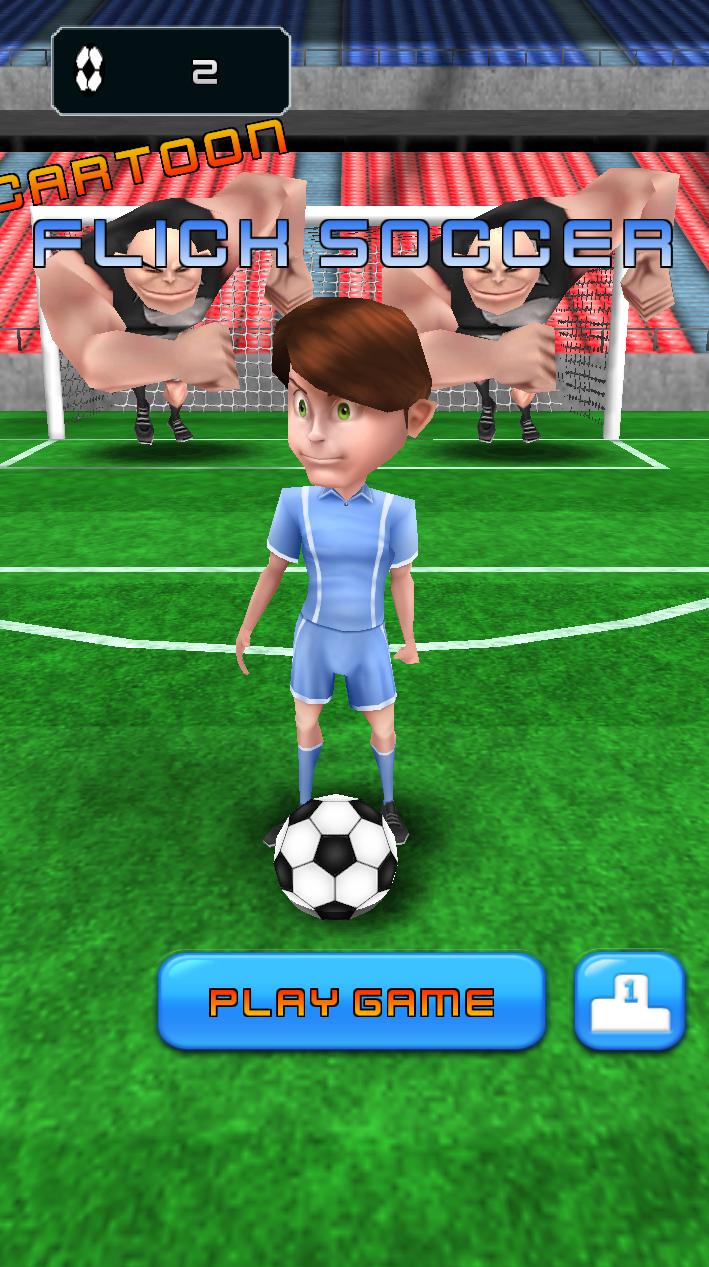Flick Soccer Shot - Cartoon