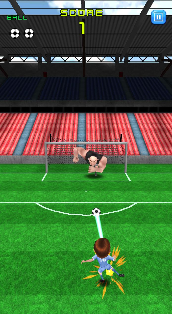 Flick Soccer Shot - Cartoon