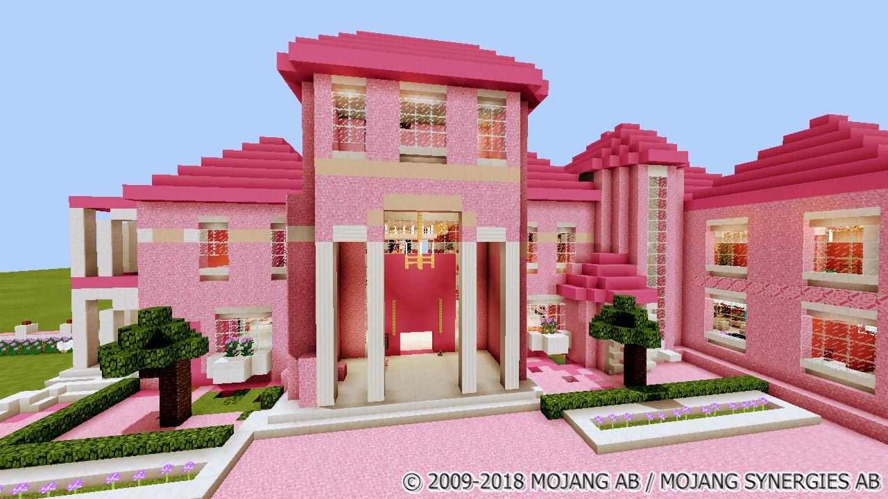 Pink House for Girls. Minecraft Map