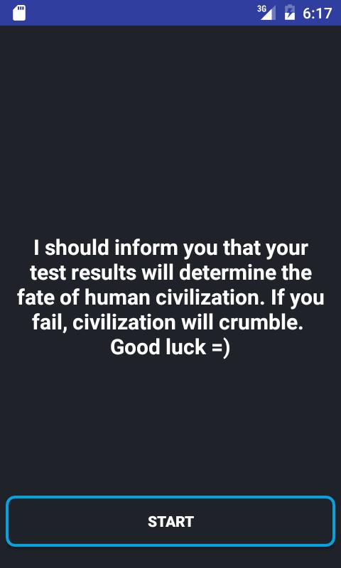 Stupidity test
