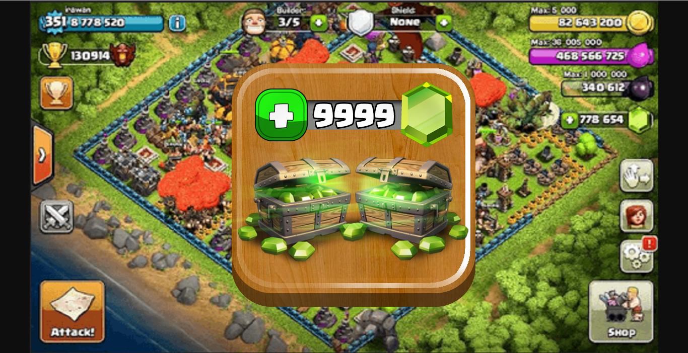 Gems Cheat for COC FHX Server Clash Heroes Pranks!