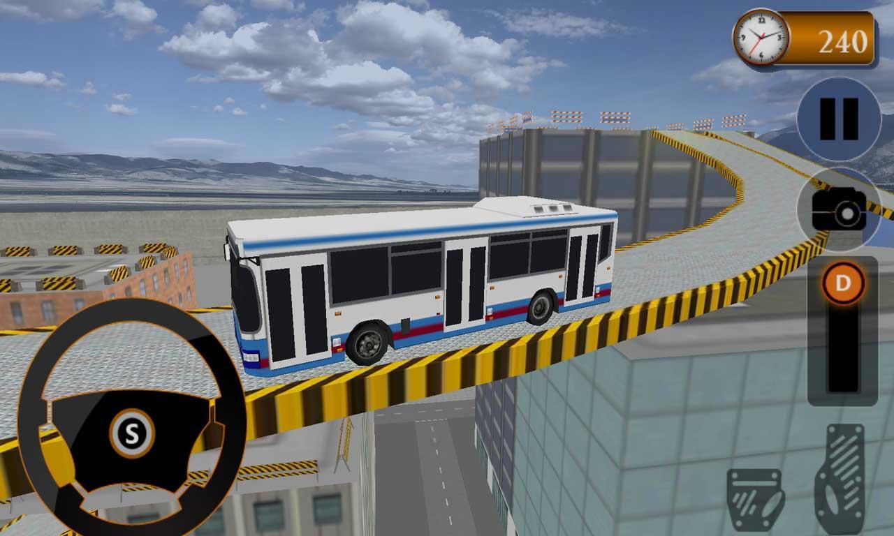 Modern City Bus Roof Jumping