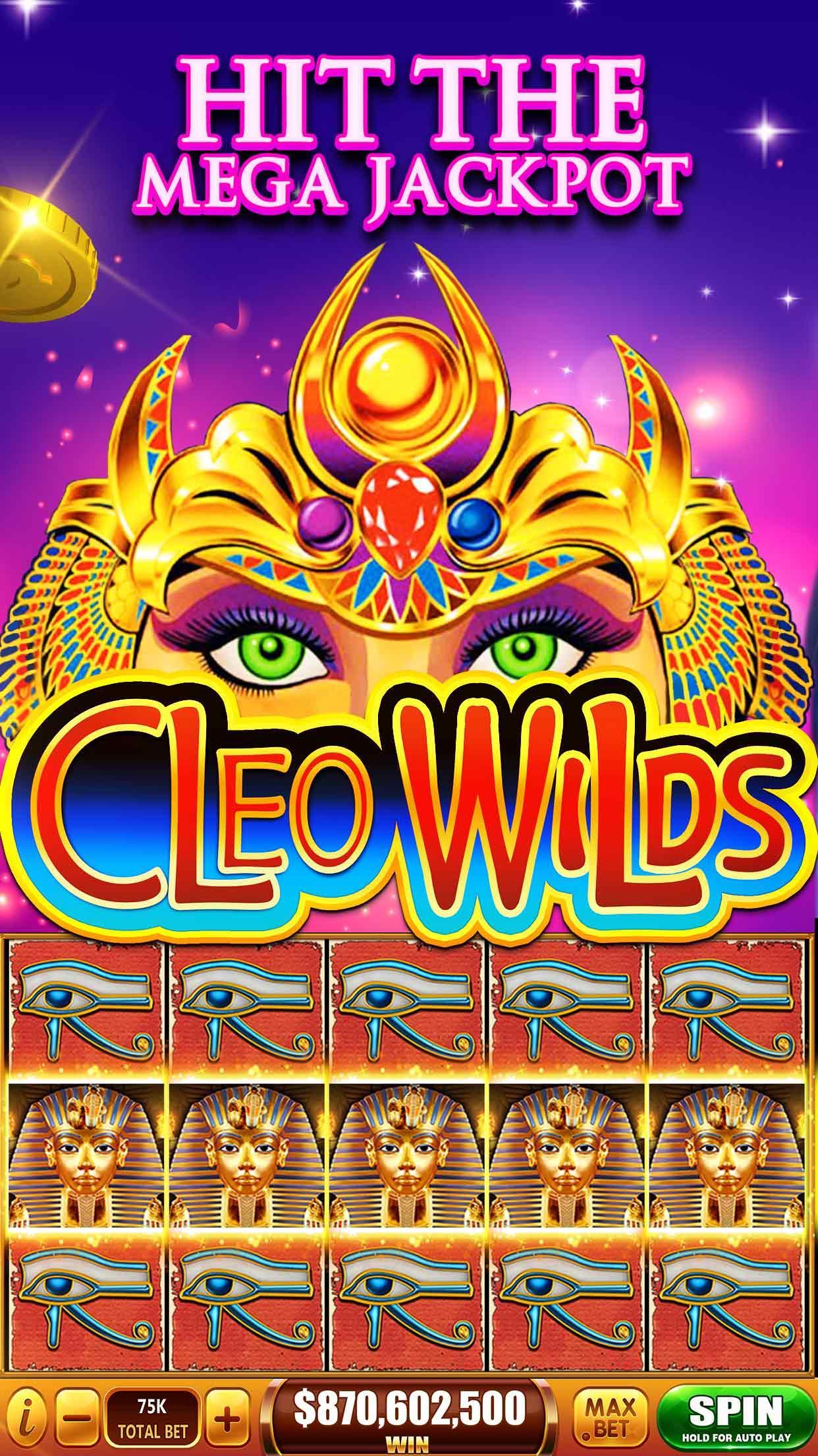 Slots! Cleo Wilds Slot Machines & Casino Games