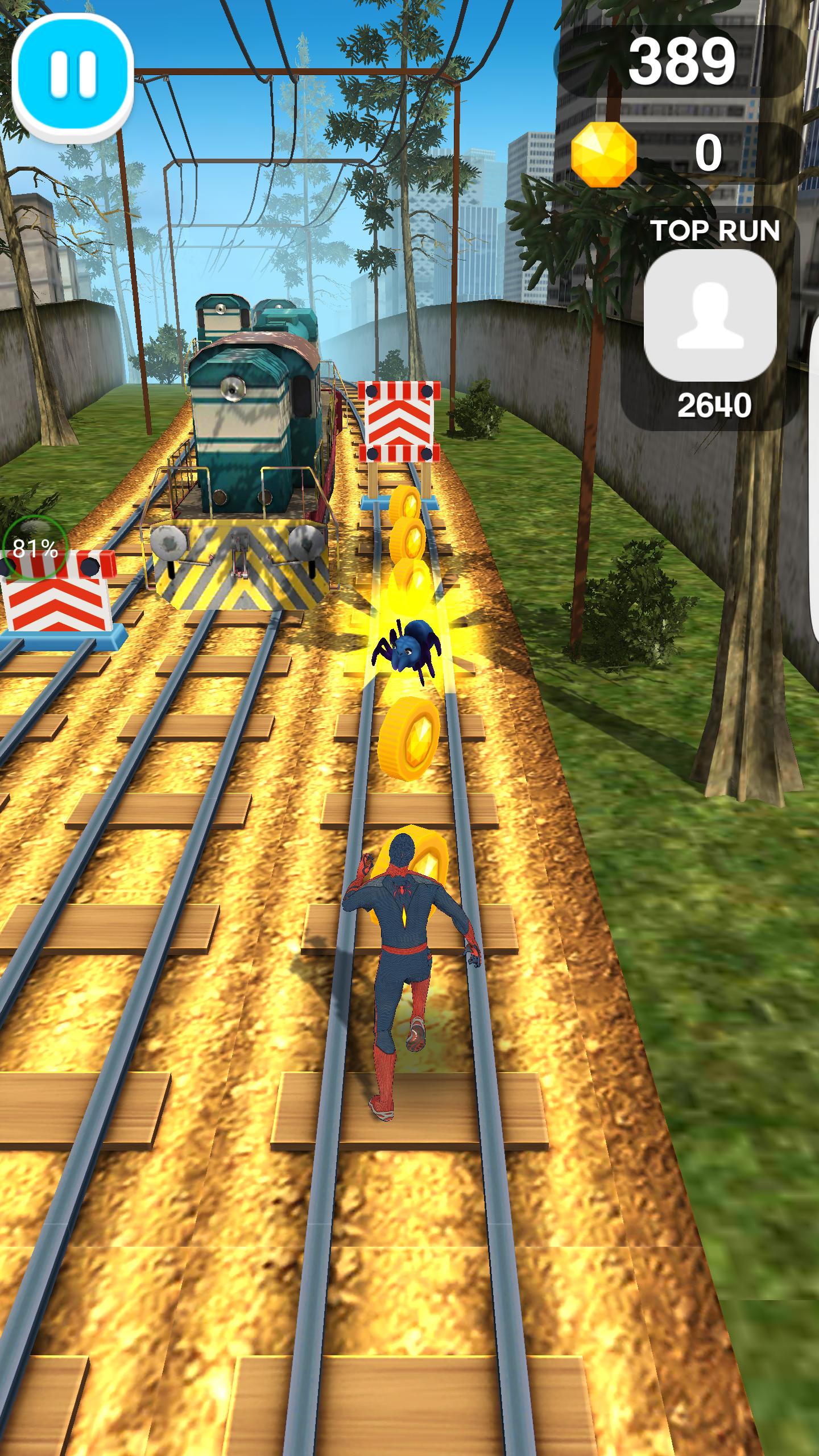Spider Subway Surf