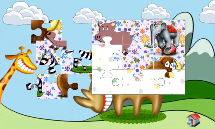Fun Animal Puzzle For Toddlers