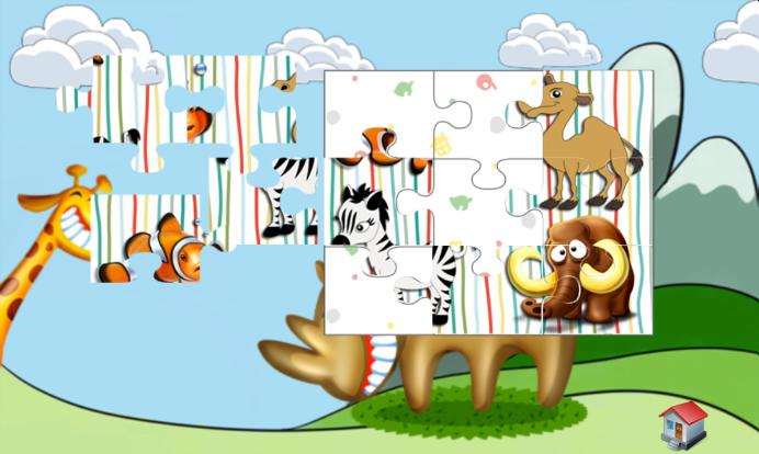 Fun Animal Puzzle For Toddlers