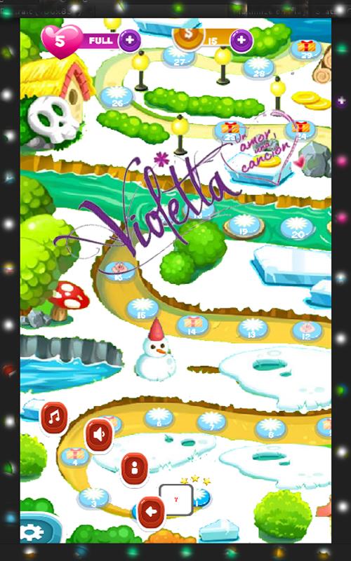 Violetta Snow Bubble Game