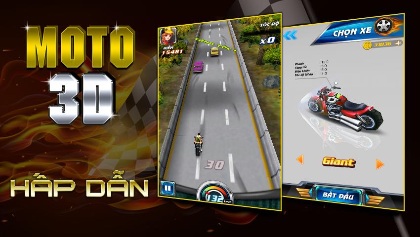Dua Xe Sieu Toc - Moto Oto 3D