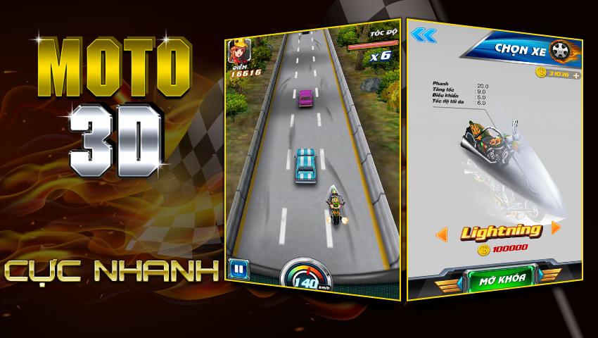 Dua Xe Sieu Toc - Moto Oto 3D