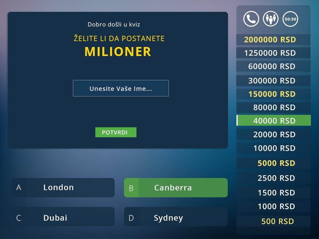 Milioner Kviz Srbija